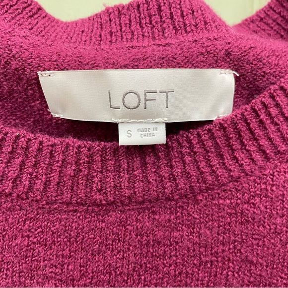 LOFT OLD ROSE KNITTED SWEATER - Picture 2 of 3
